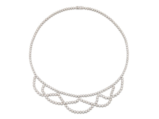 16.61 Carat Diamond Openwork Necklace