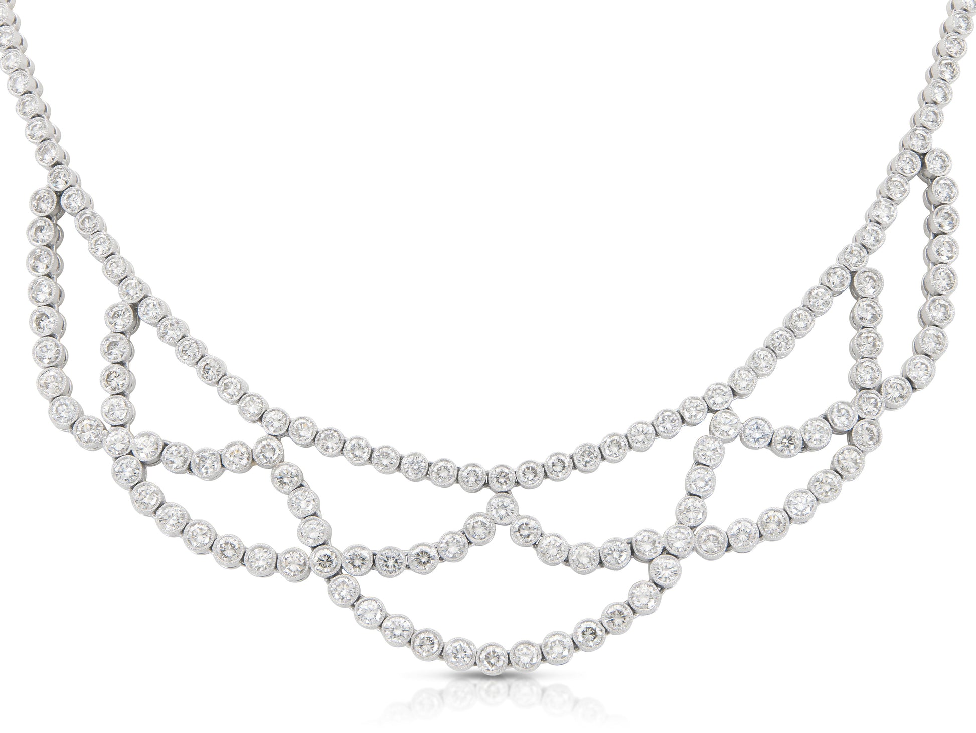 16.61 Carat Diamond Openwork Necklace