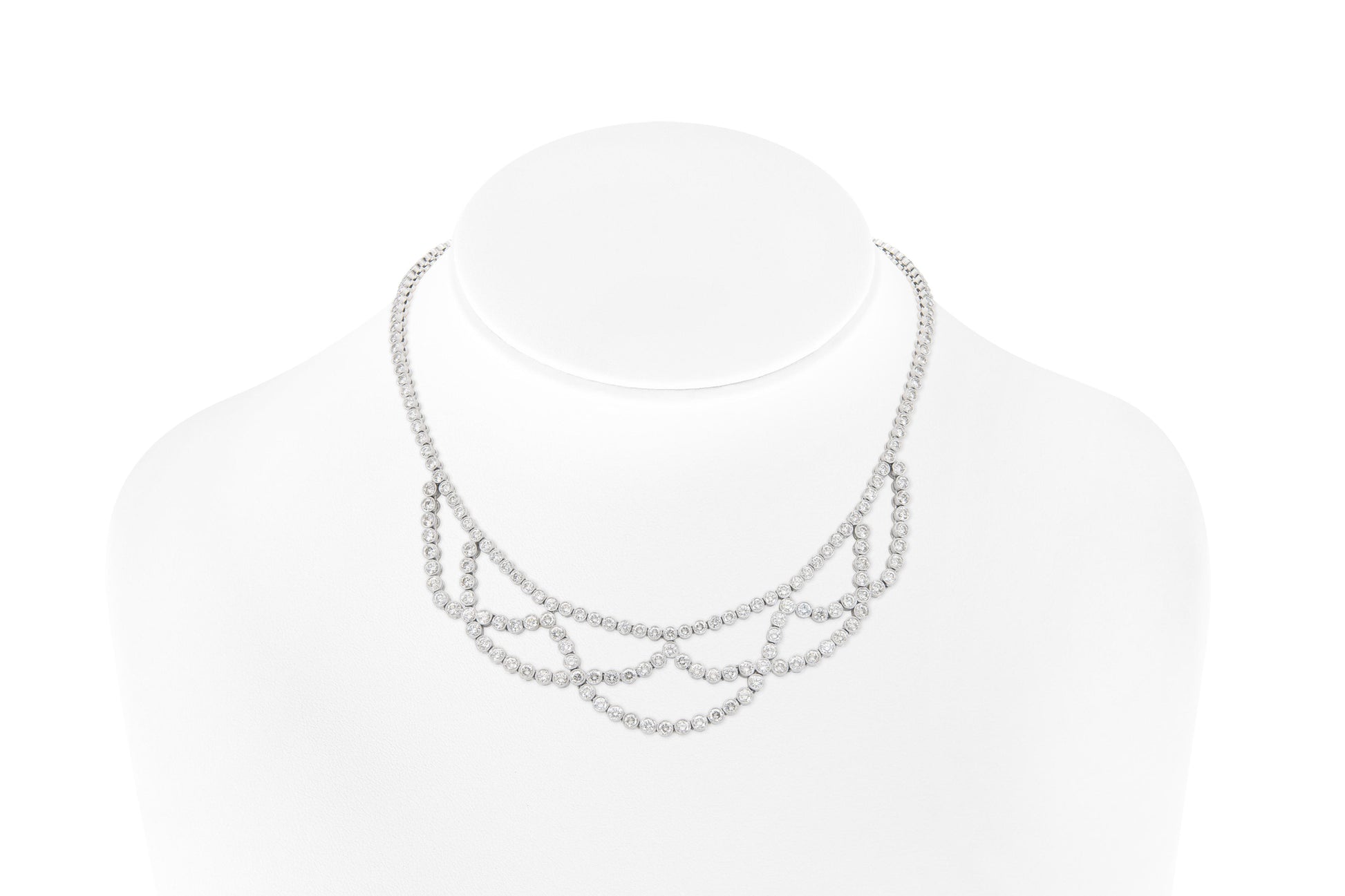 16.61 Carat Diamond Openwork Necklace