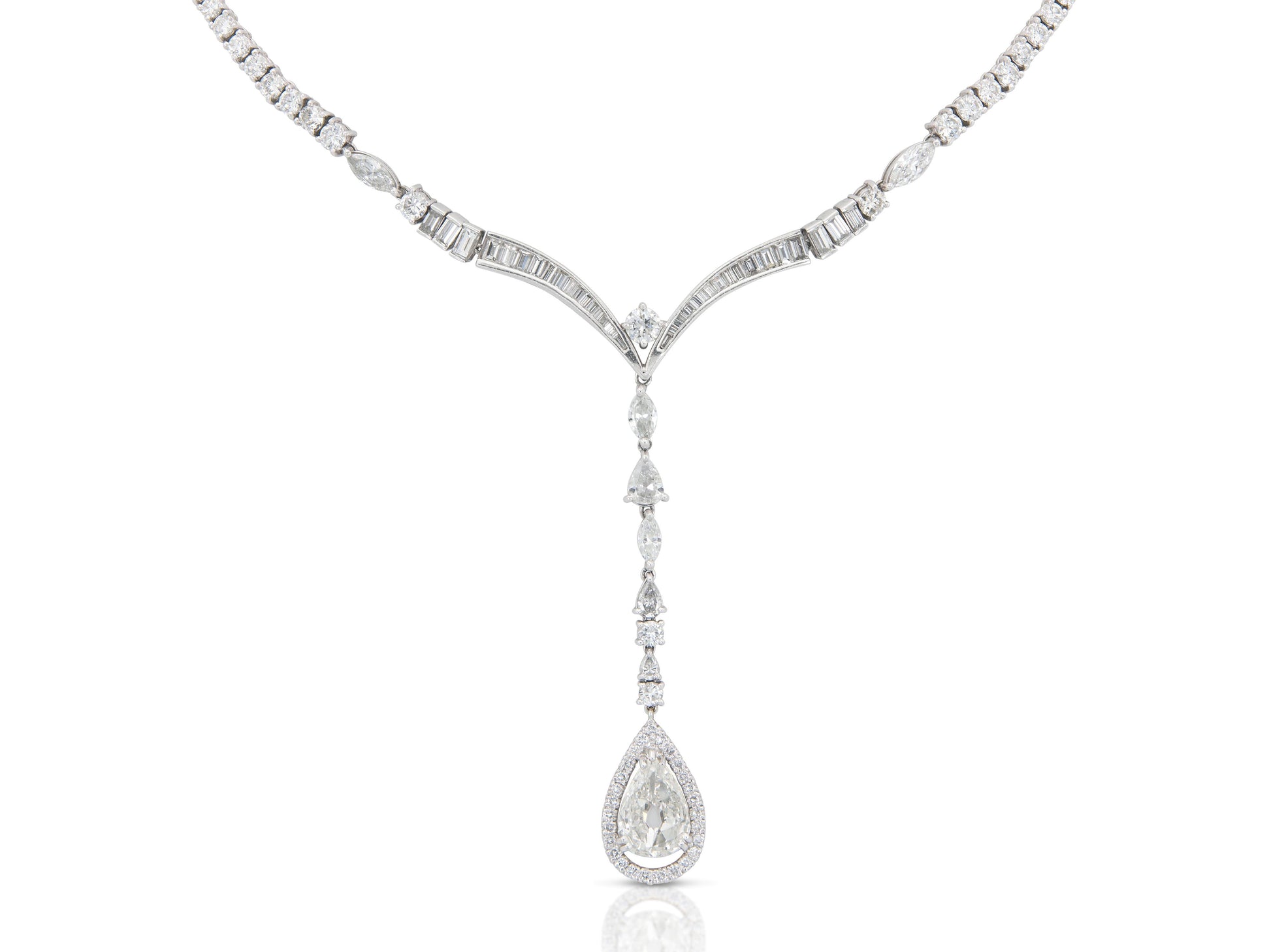 20.40 Carat Diamond Drop Necklace