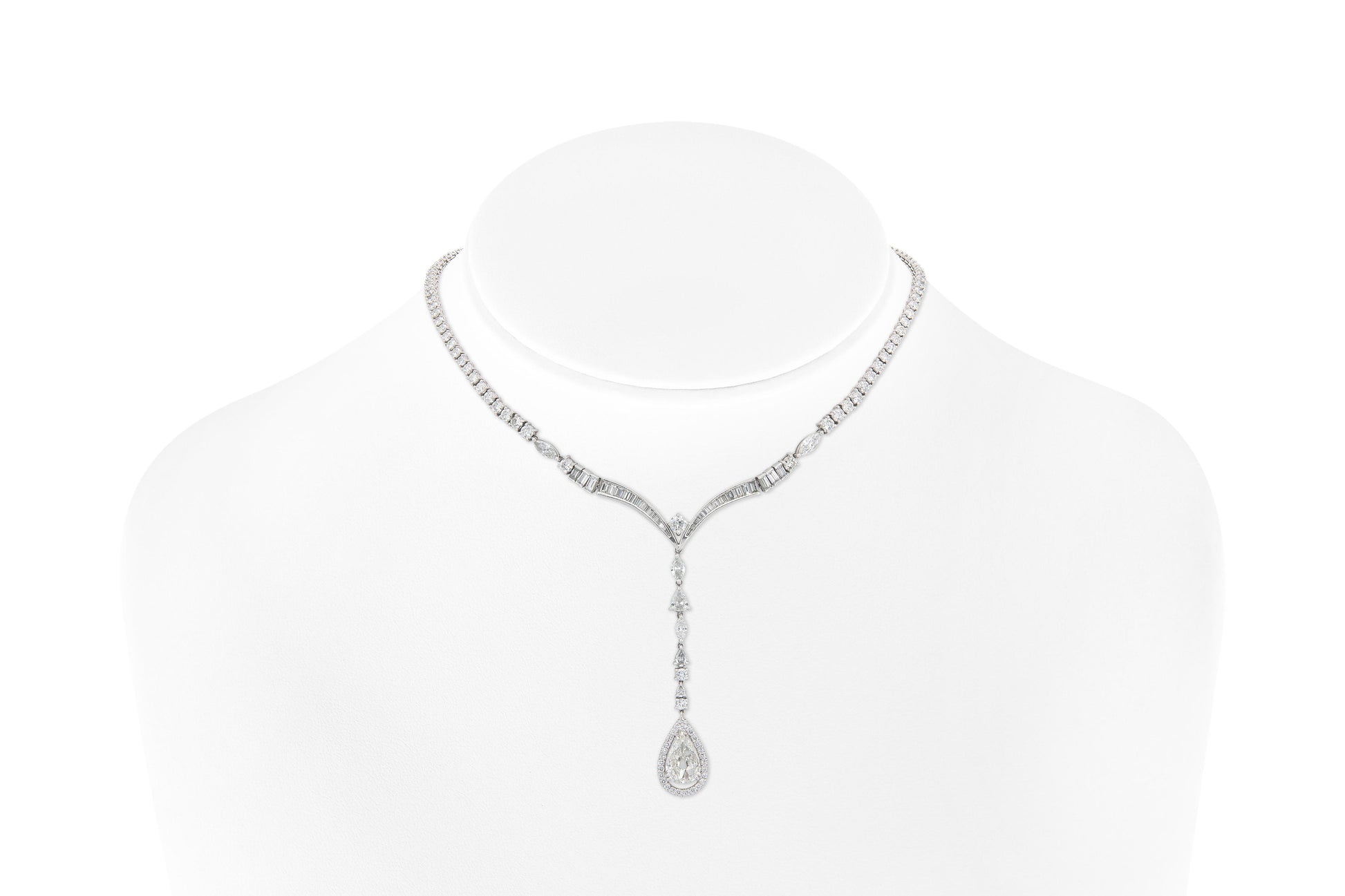 20.40 Carat Diamond Drop Necklace
