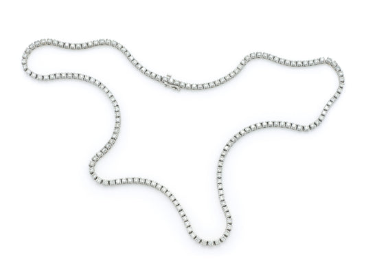 13.46 Carat Diamond Tennis Necklace