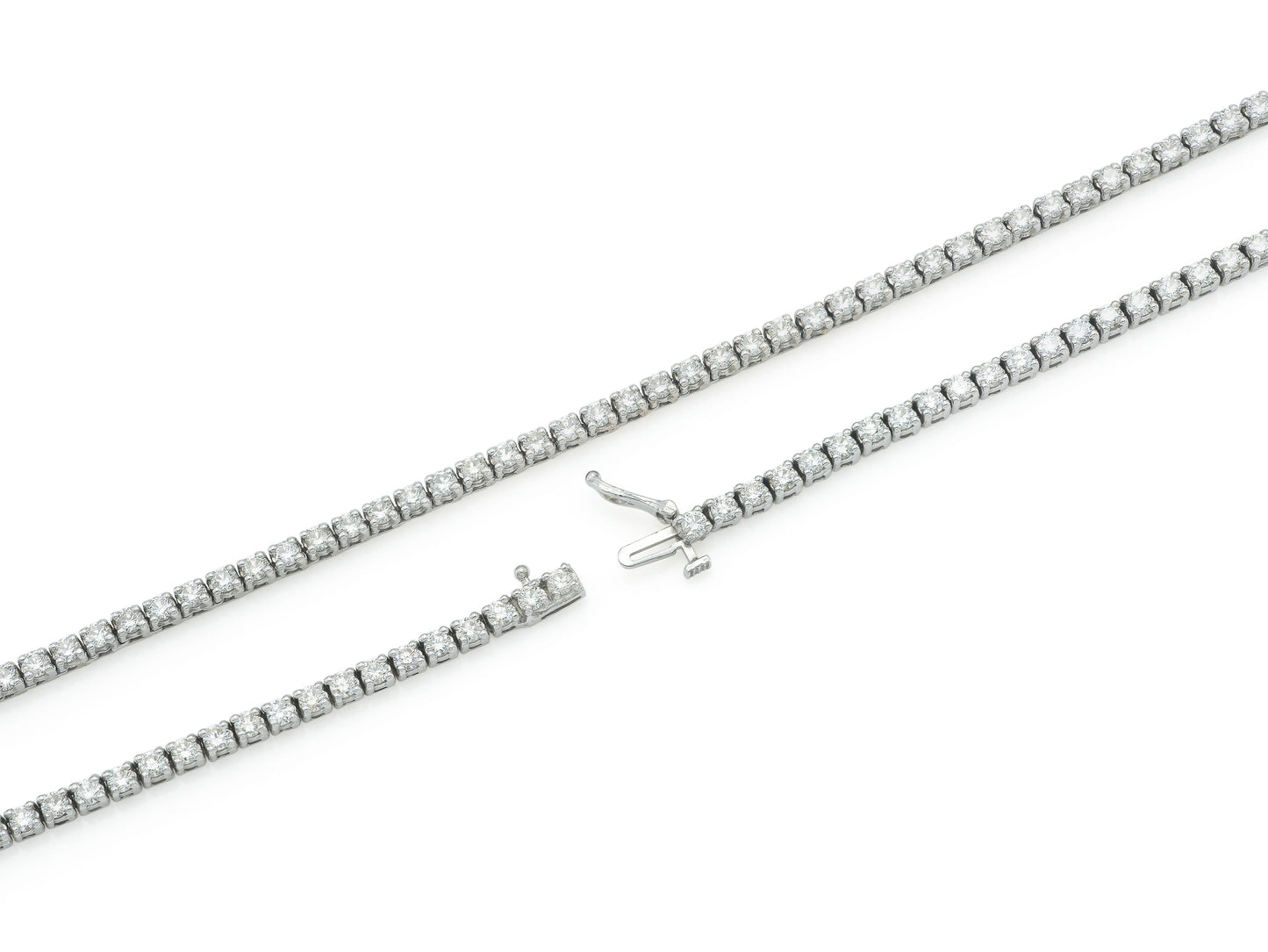 13.46 Carat Diamond Tennis Necklace