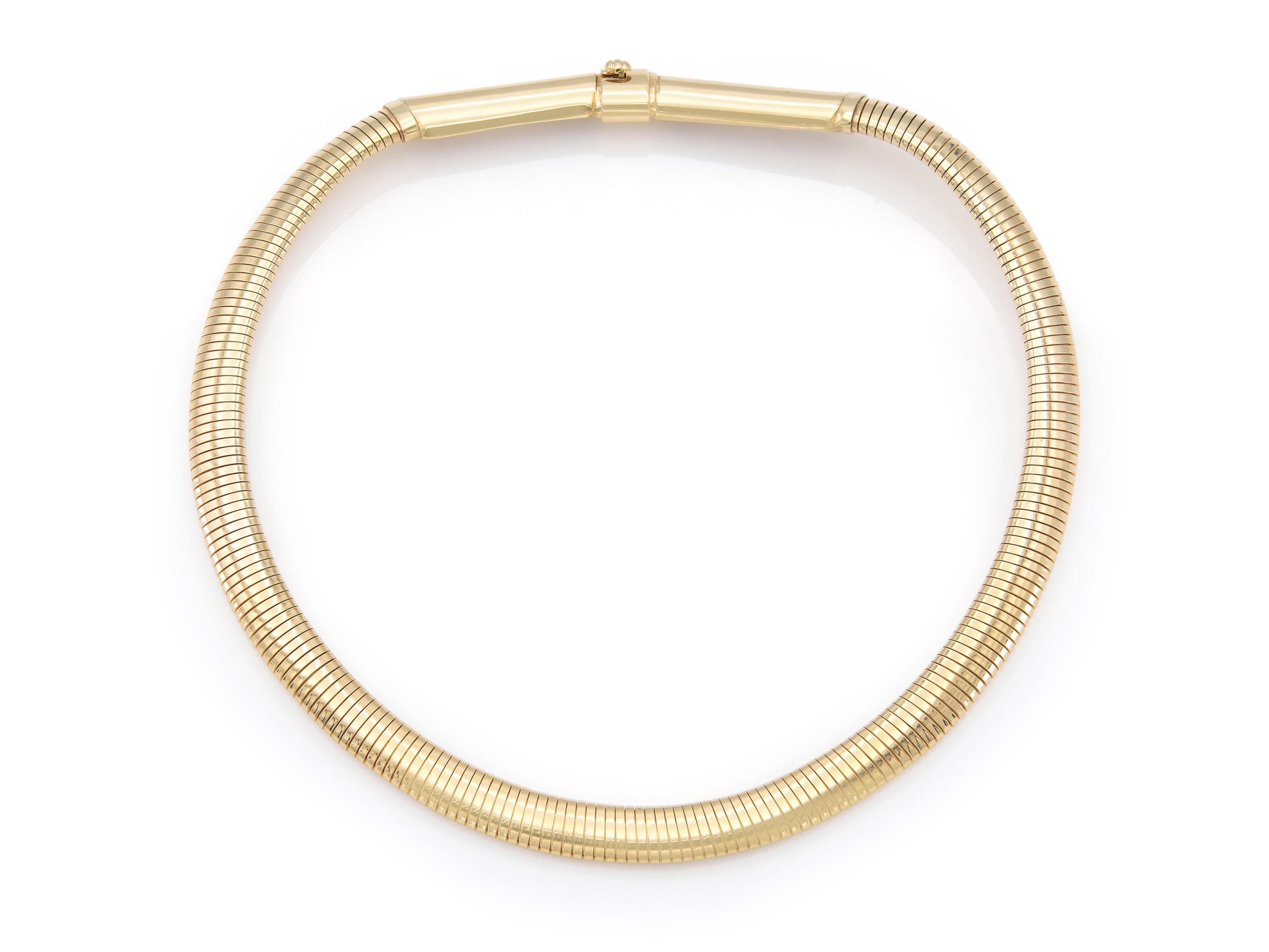 Vintage 1980s Forstner Gold Gooseneck Necklace