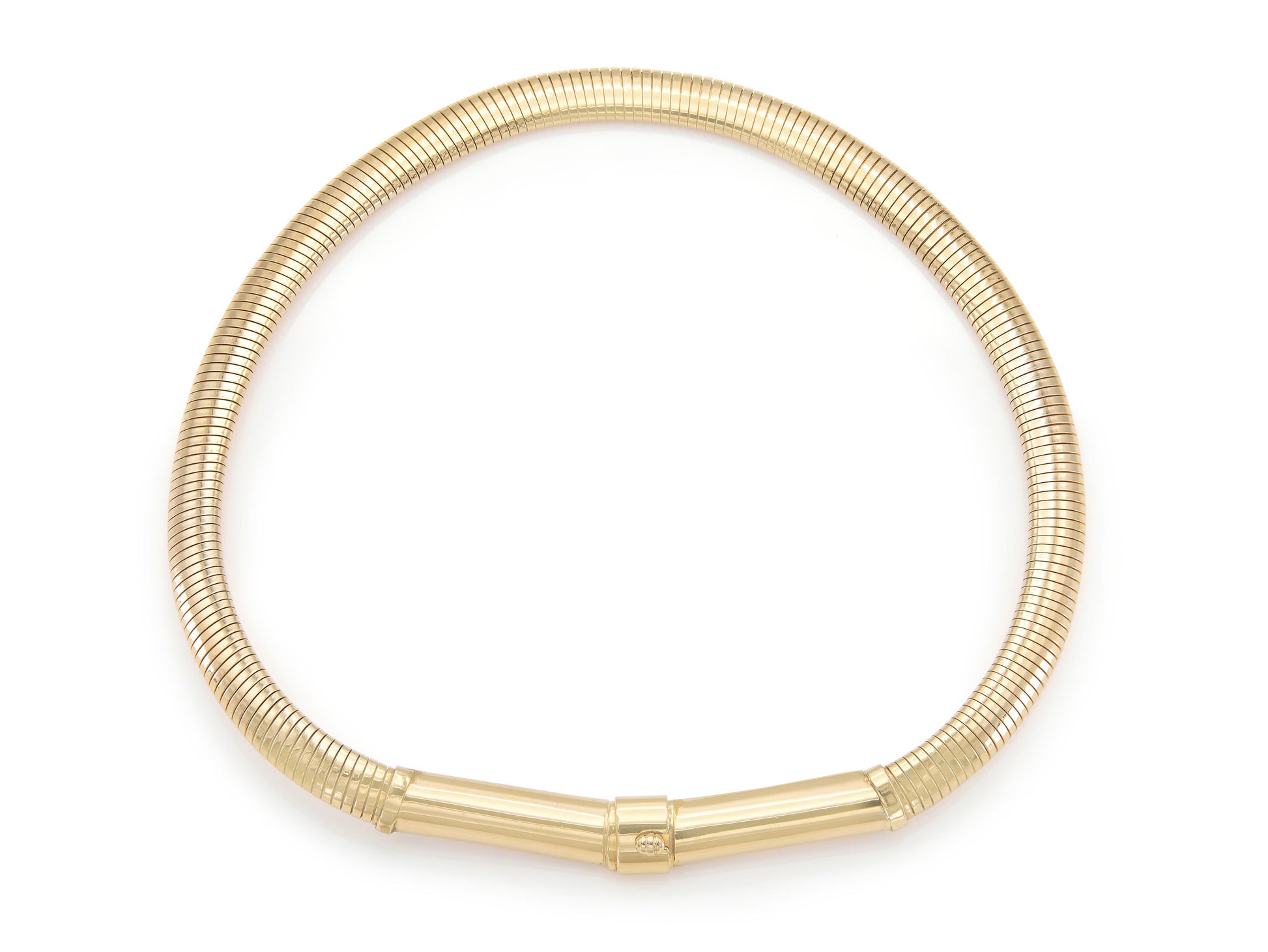 Vintage 1980s Forstner Gold Gooseneck Necklace