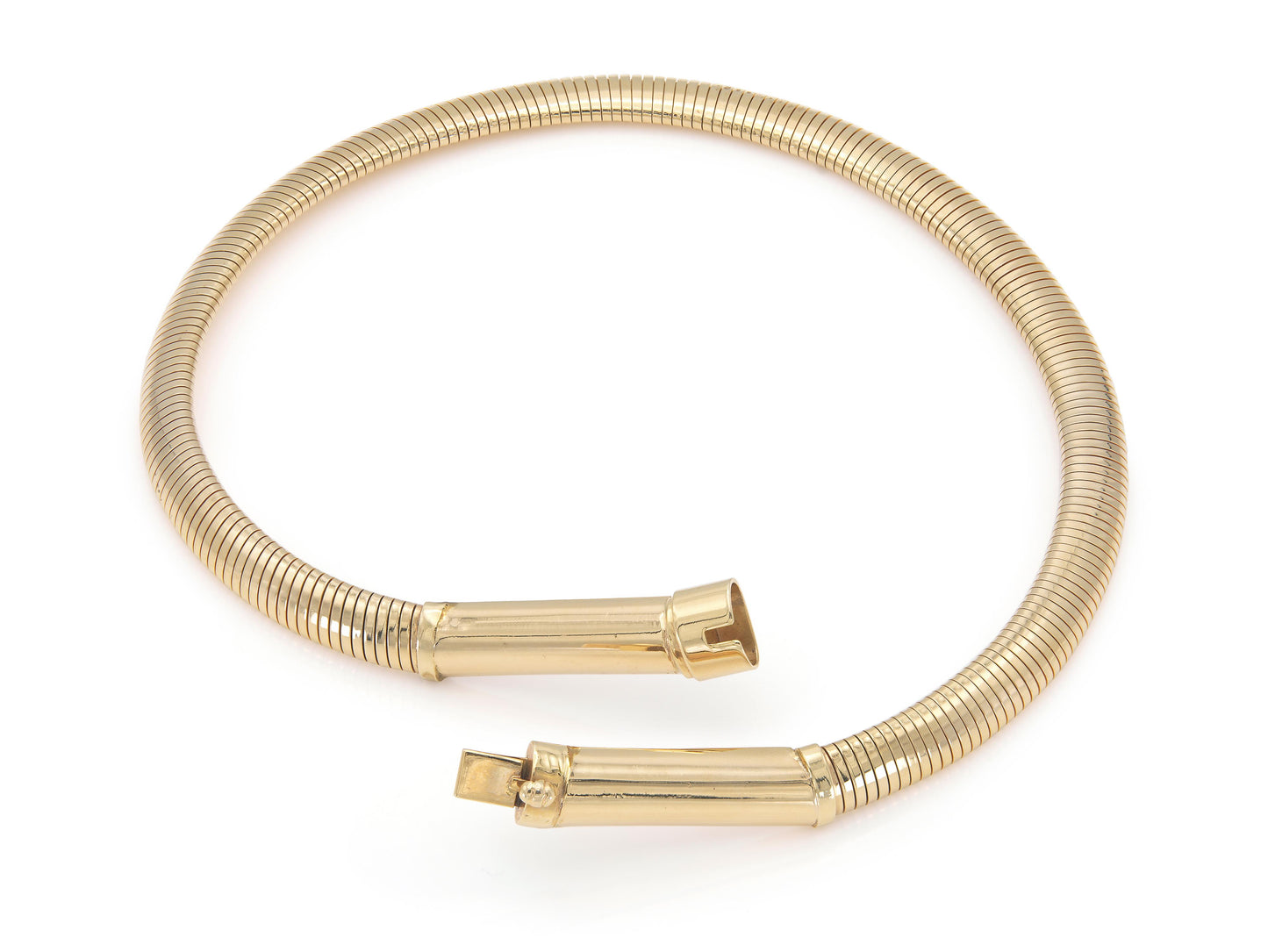 Vintage 1980s Forstner Gold Gooseneck Necklace
