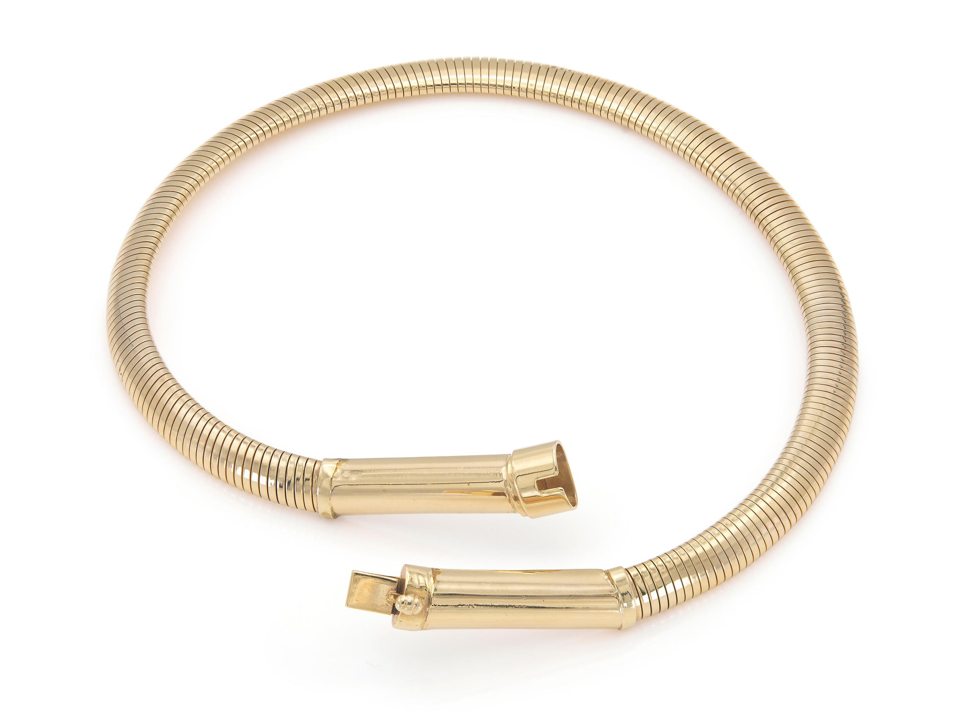 Vintage 1980s Forstner Gold Gooseneck Necklace