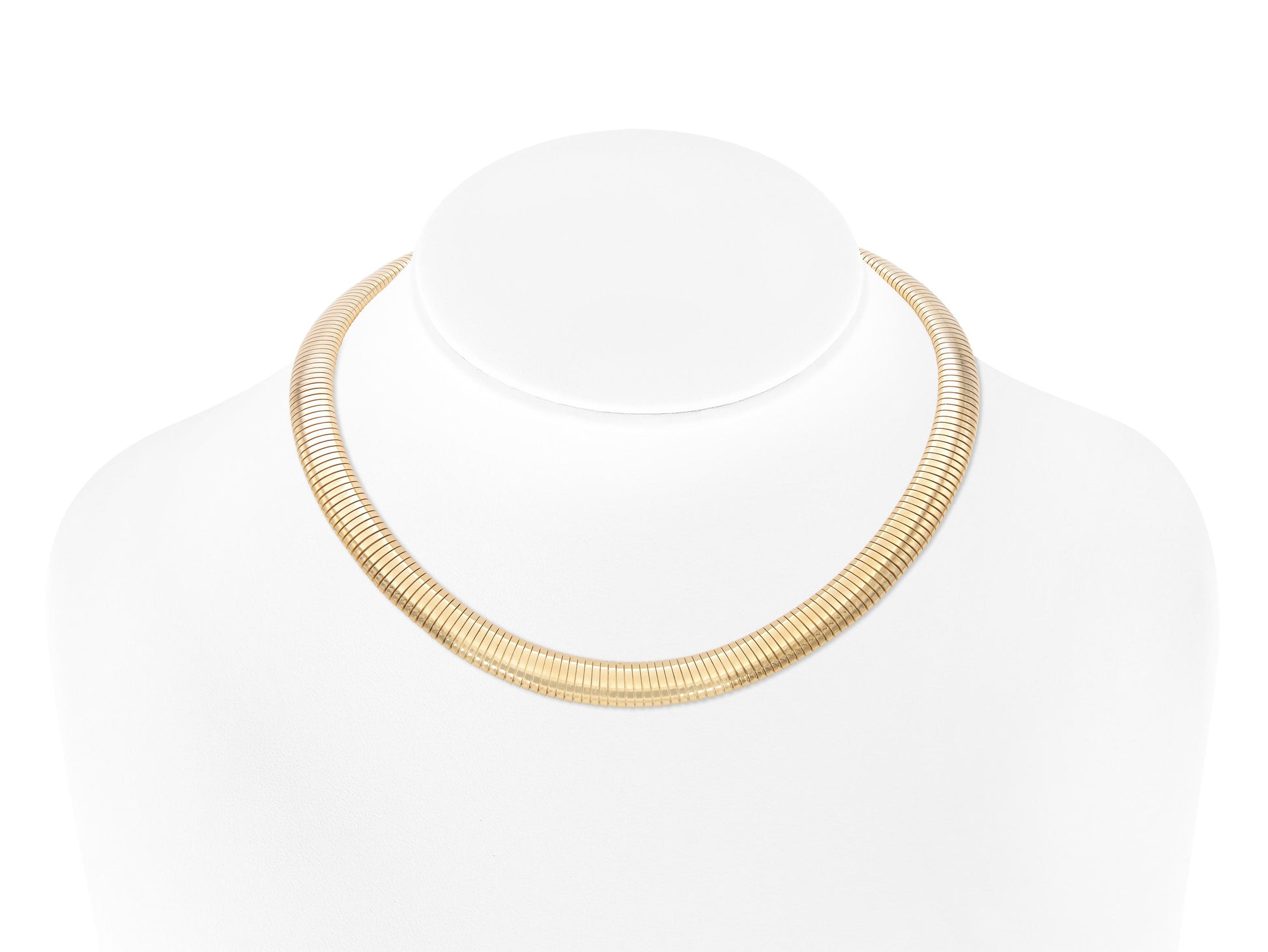 Vintage 1980s Forstner Gold Gooseneck Necklace