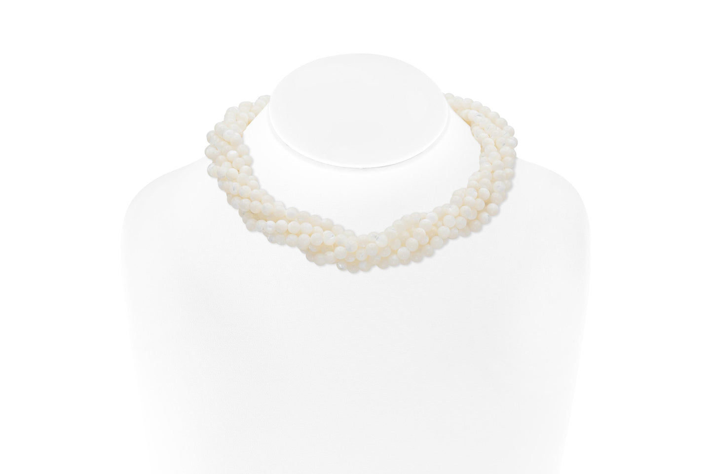 Vintage 1980s Tiffany & Co. Angela Cummings Mother of Pearl Beaded Necklace
