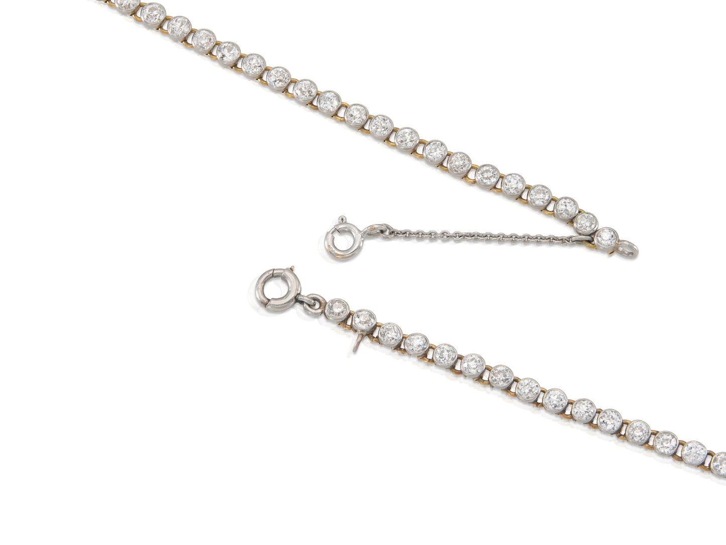 Antique Edwardian 1900s Tiffany & Co. 16.00 Carat Diamond Bow Necklace