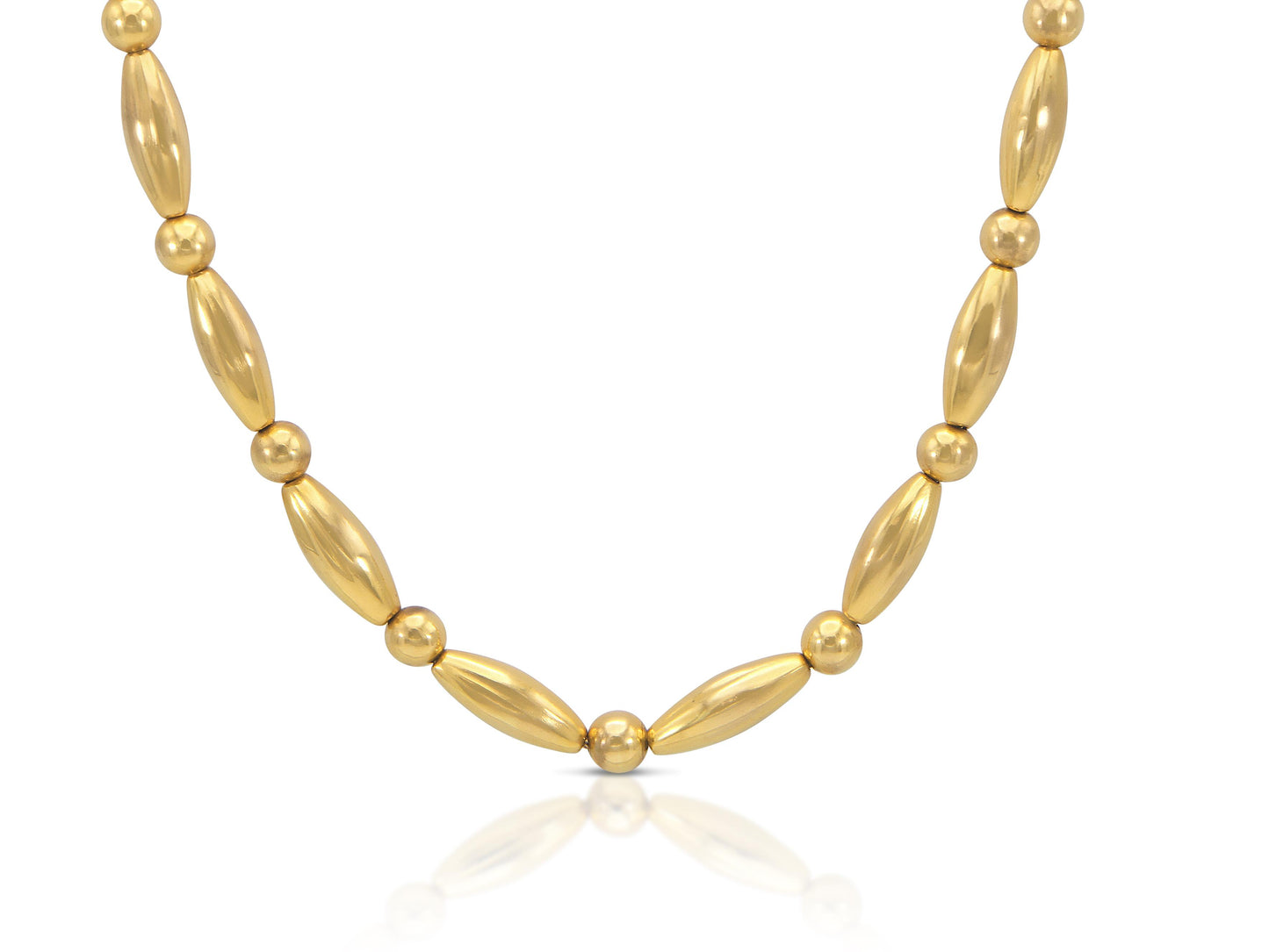 Vintage 1970s Lalaounis Gold Long Necklace