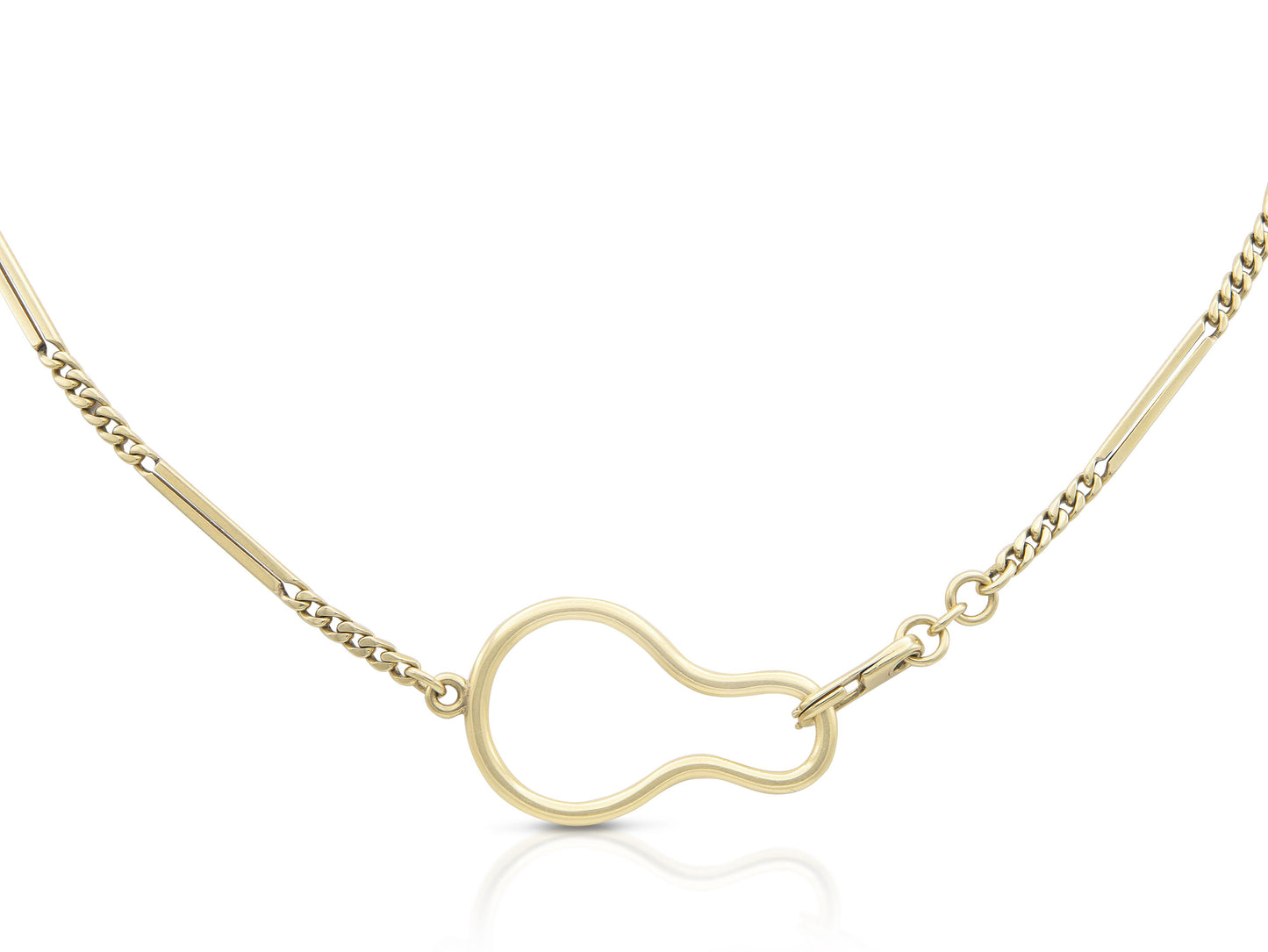 Antique Art Deco 1920s Tiffany & Co. Gold Watch Fob Station Chain Necklace