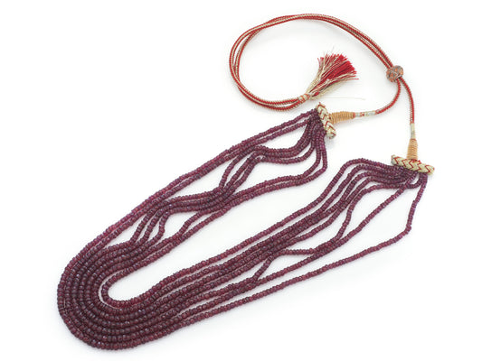 450 Carat Ruby Beads Necklace