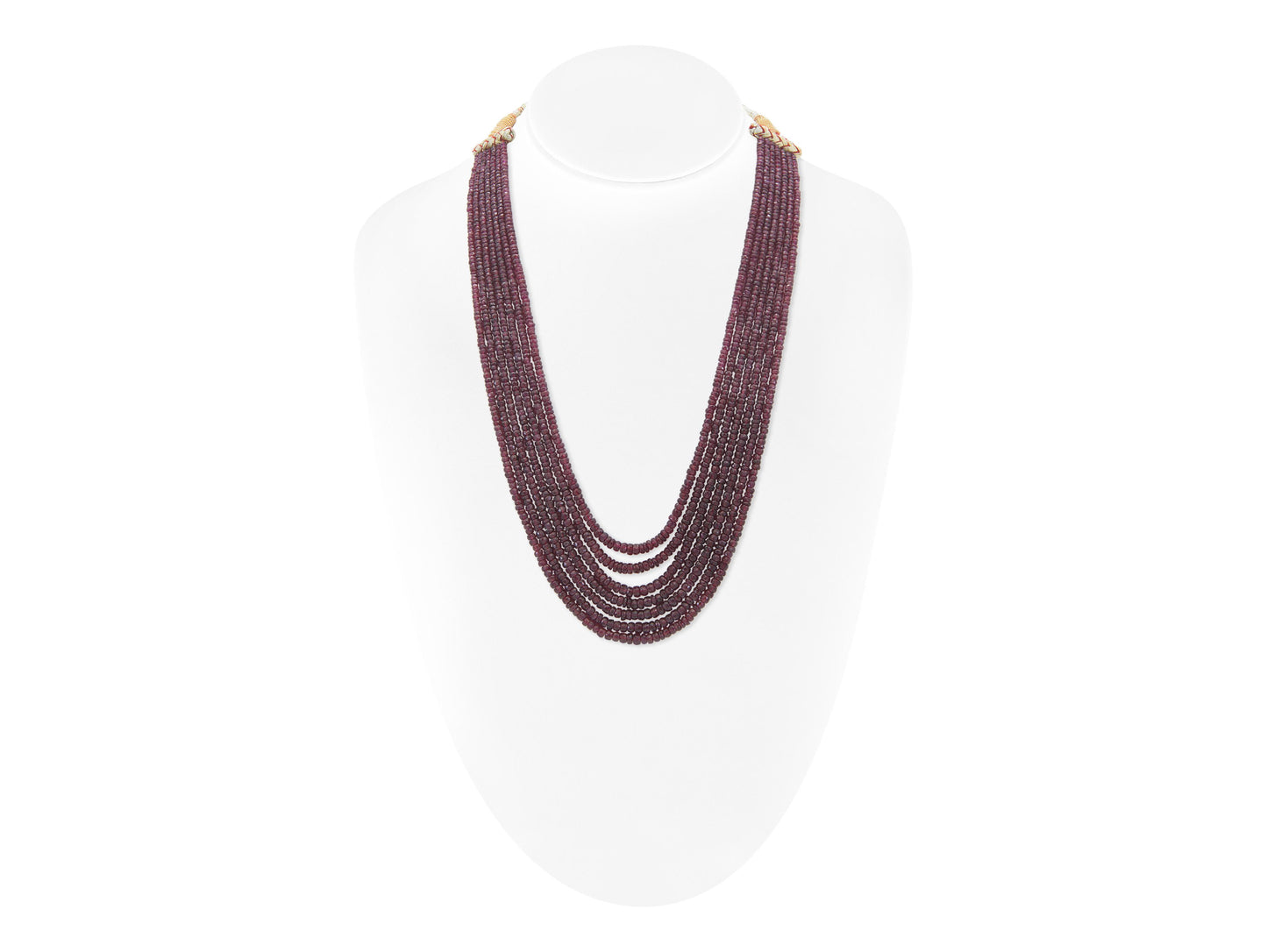 450 Carat Ruby Beads Necklace