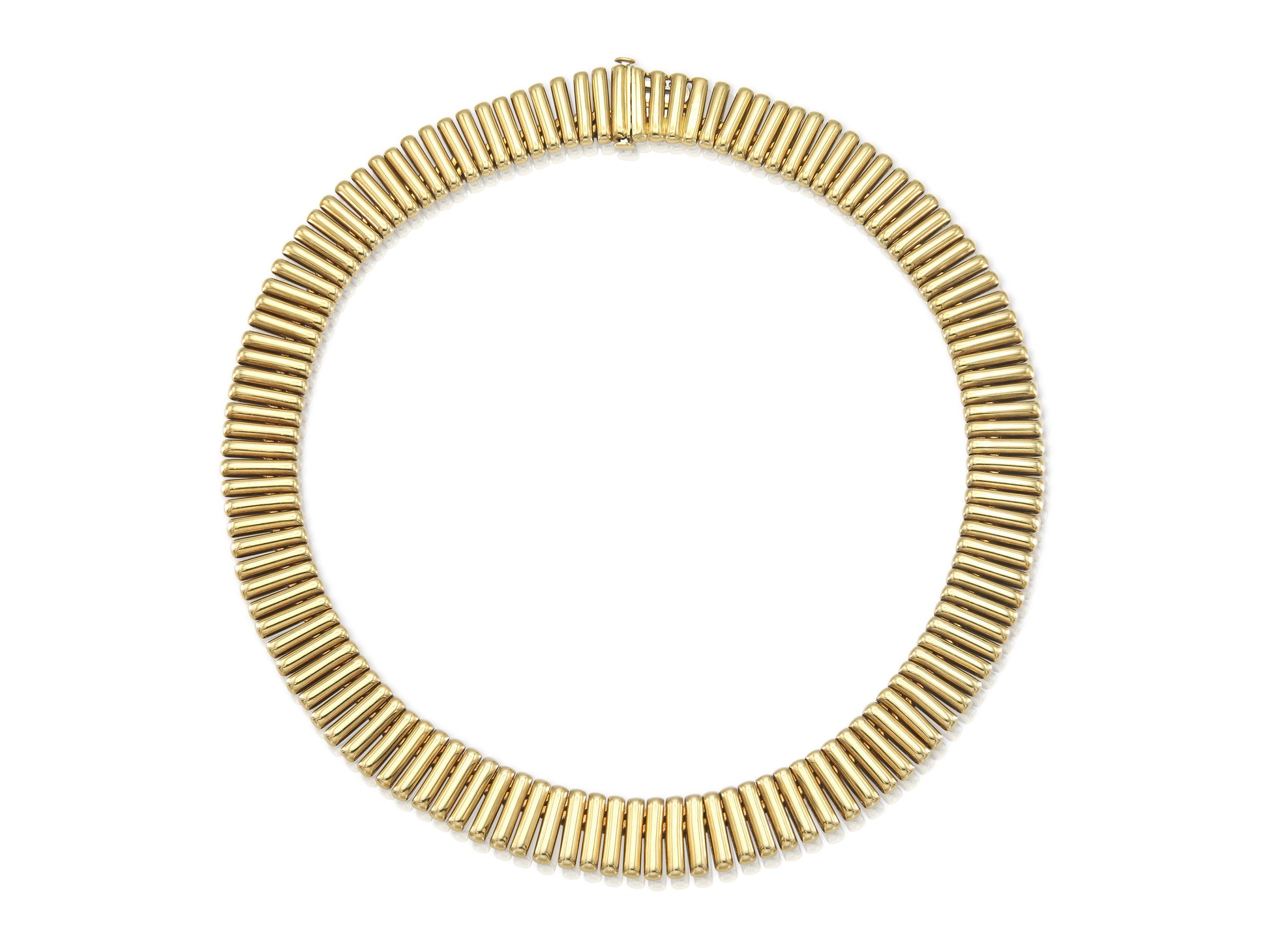 Vintage 1980s Double-Sided Gold Spikes Necklace