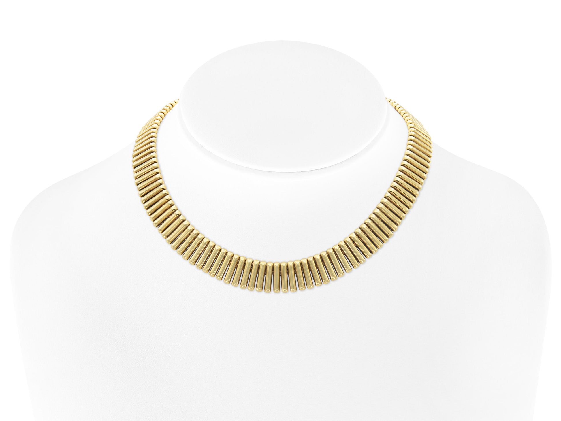 Vintage 1980s Double-Sided Gold Spikes Necklace