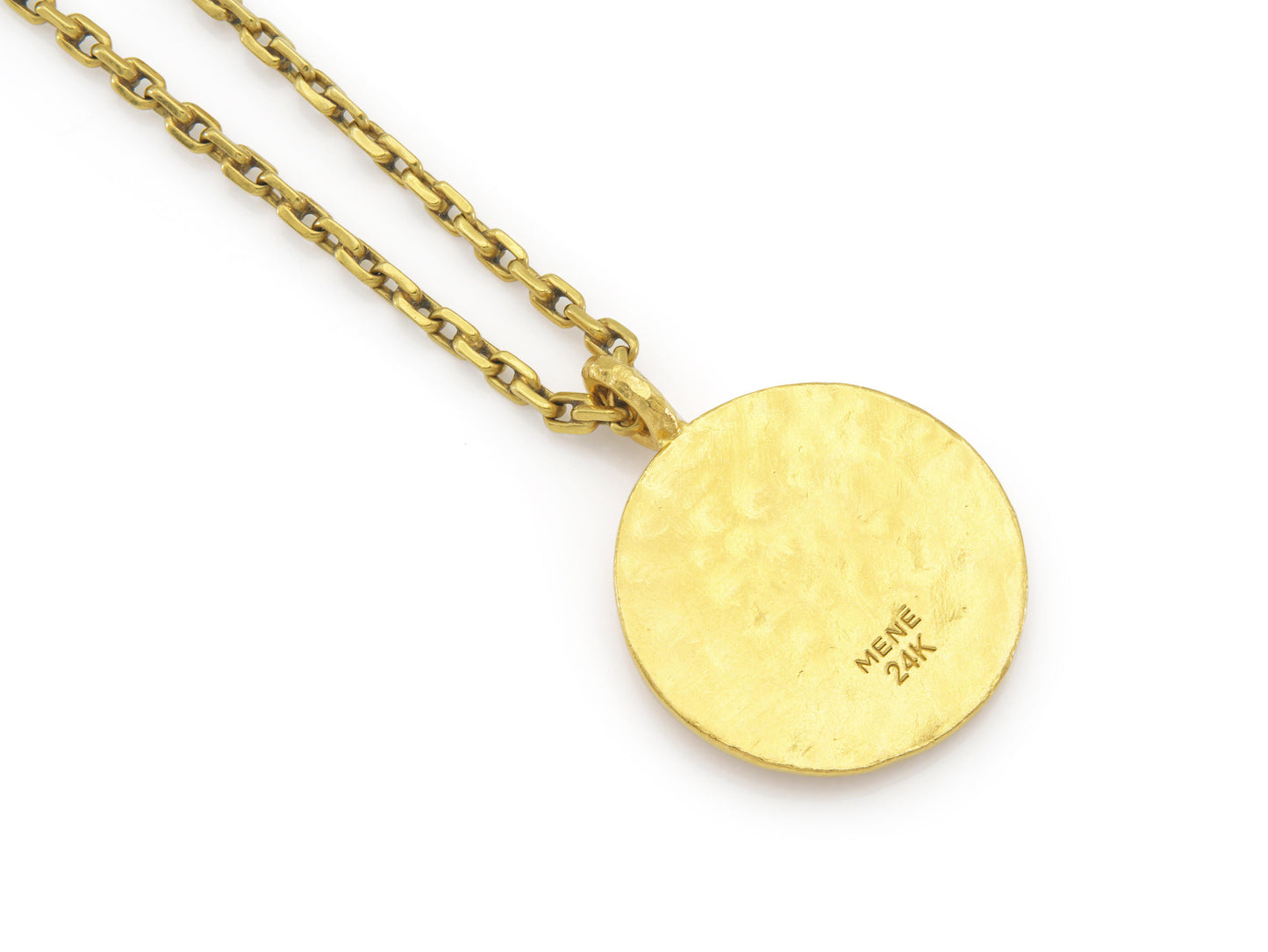 Mene Gold Liberte Unicorn Medallion Pendant Necklace