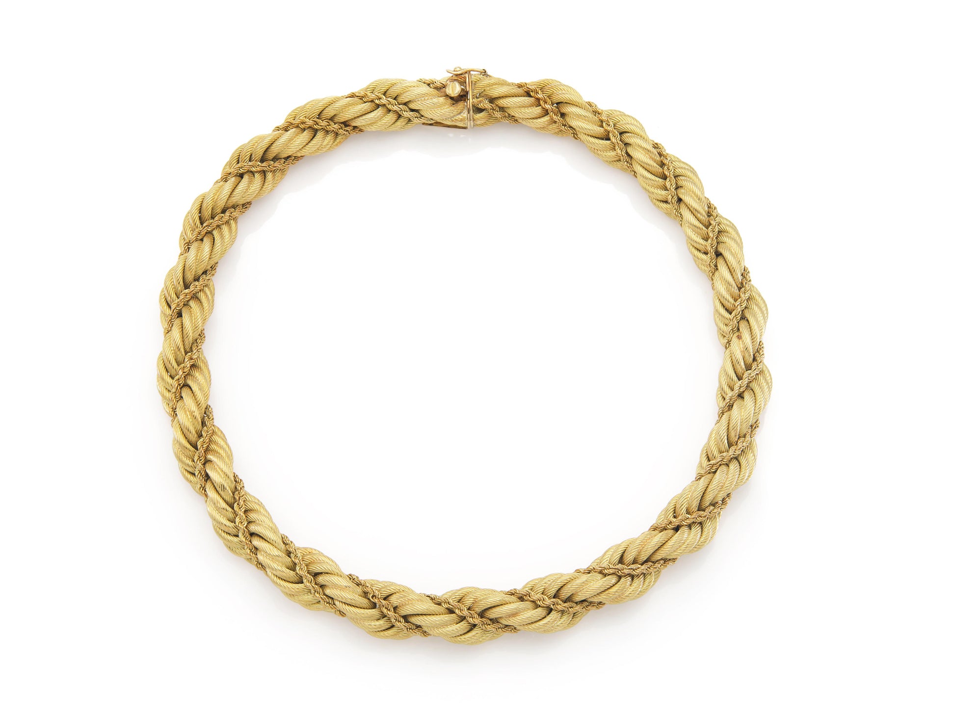 Vintage 1960s Tiffany & Co. Gold Rope Collar Necklace