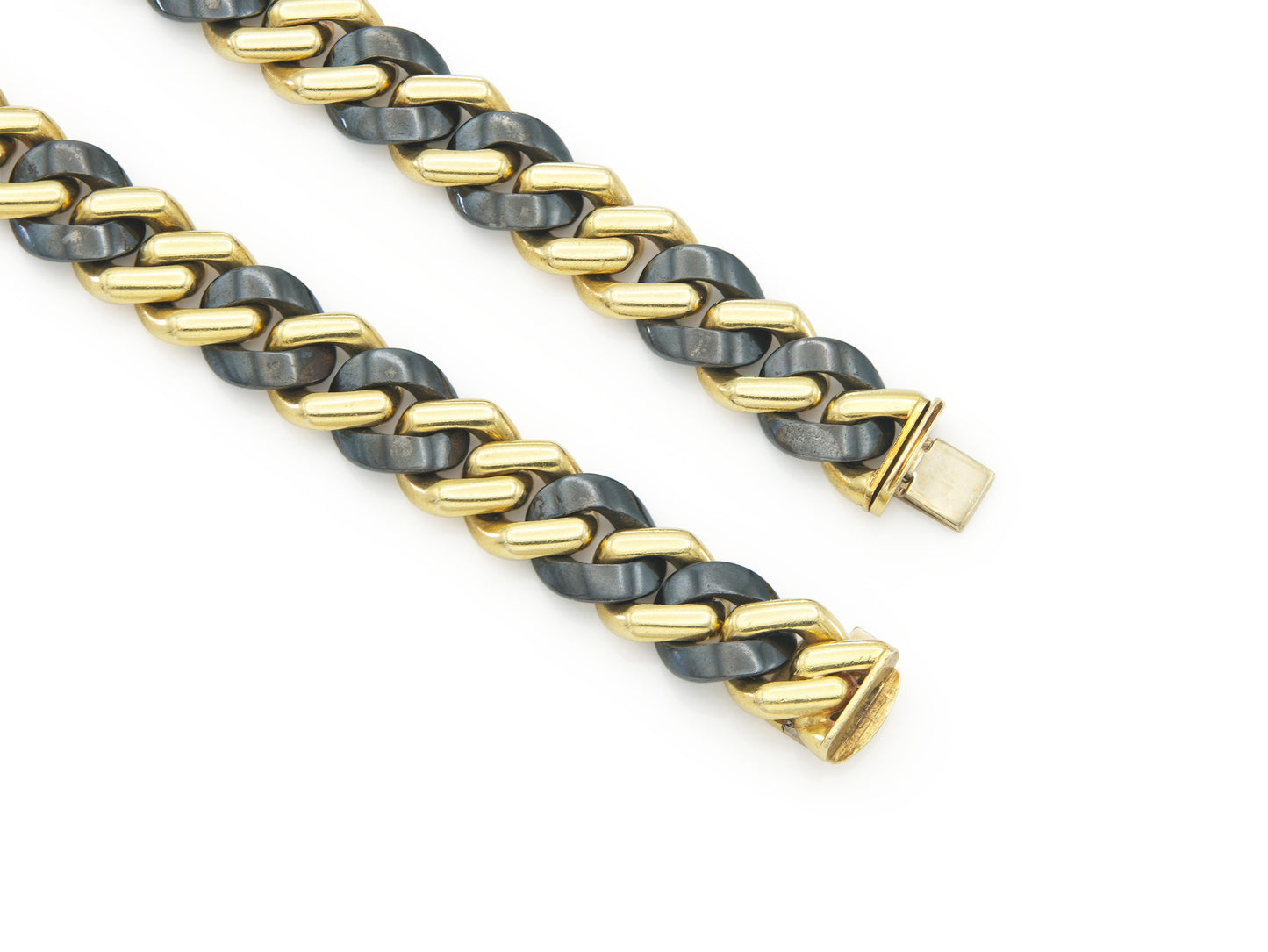 Vintage 1970s Bvlgari Two-Toned Link Chain Necklace