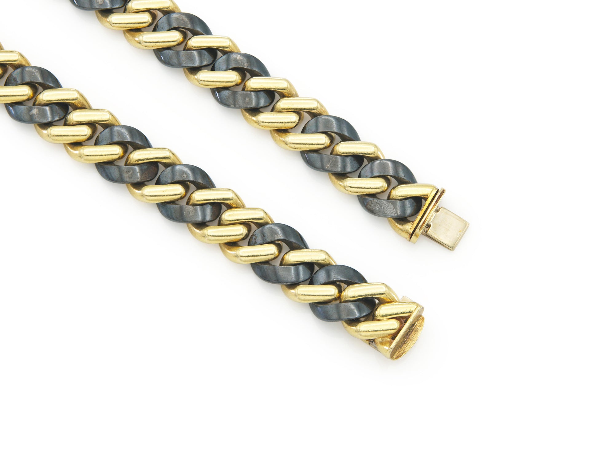 Vintage 1970s Bvlgari Two-Toned Link Chain Necklace