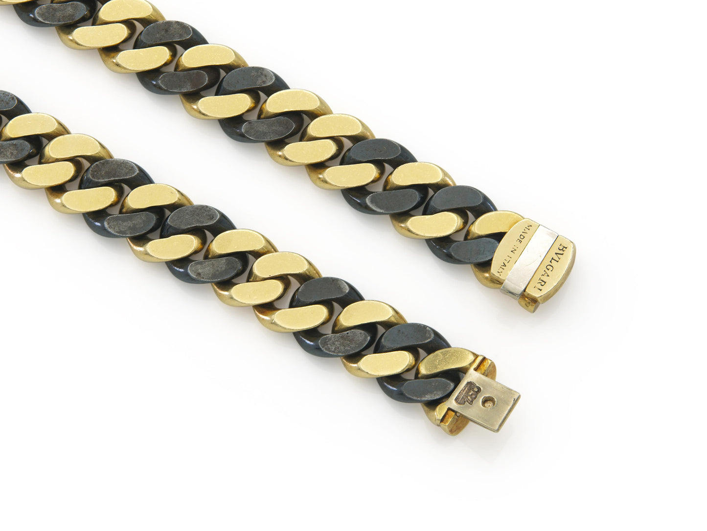Vintage 1970s Bvlgari Two-Toned Link Chain Necklace