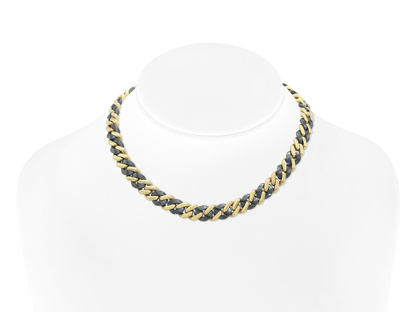Vintage 1970s Bvlgari Two-Toned Link Chain Necklace