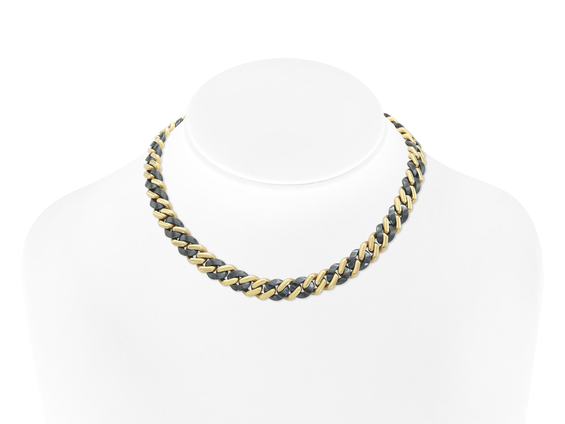 Vintage 1970s Bvlgari Two-Toned Link Chain Necklace