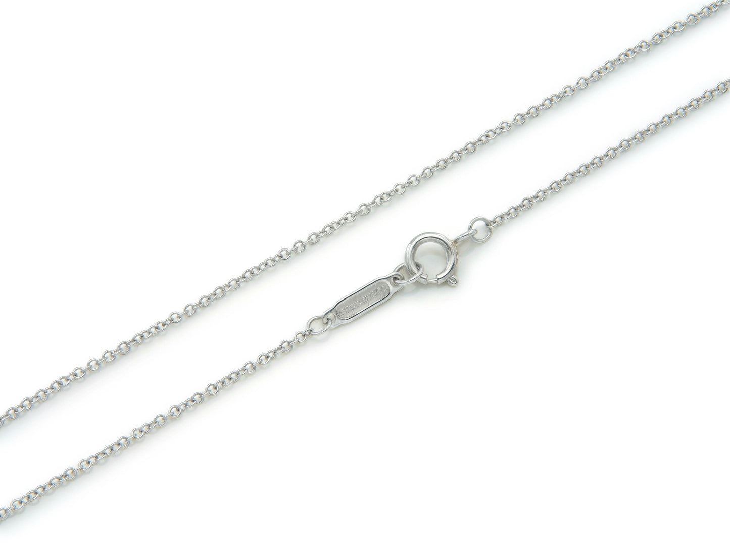 Tiffany Soleste Aquamarine and Diamond Pendant Necklace