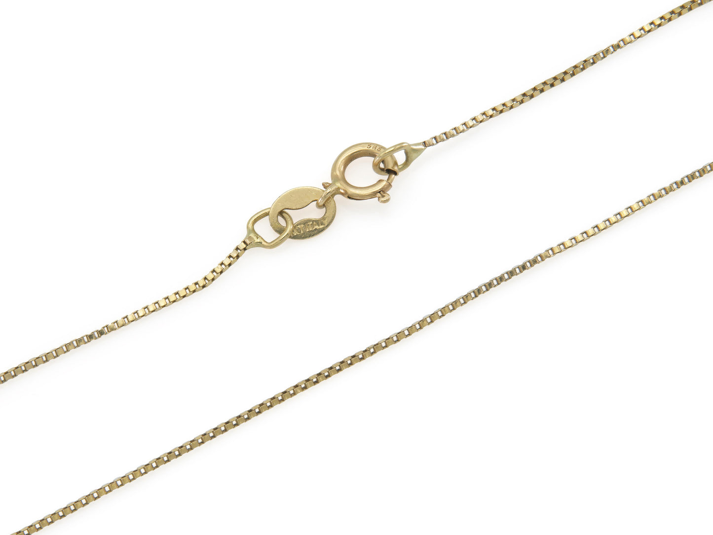 Gold Puff Heart Pendant Necklace
