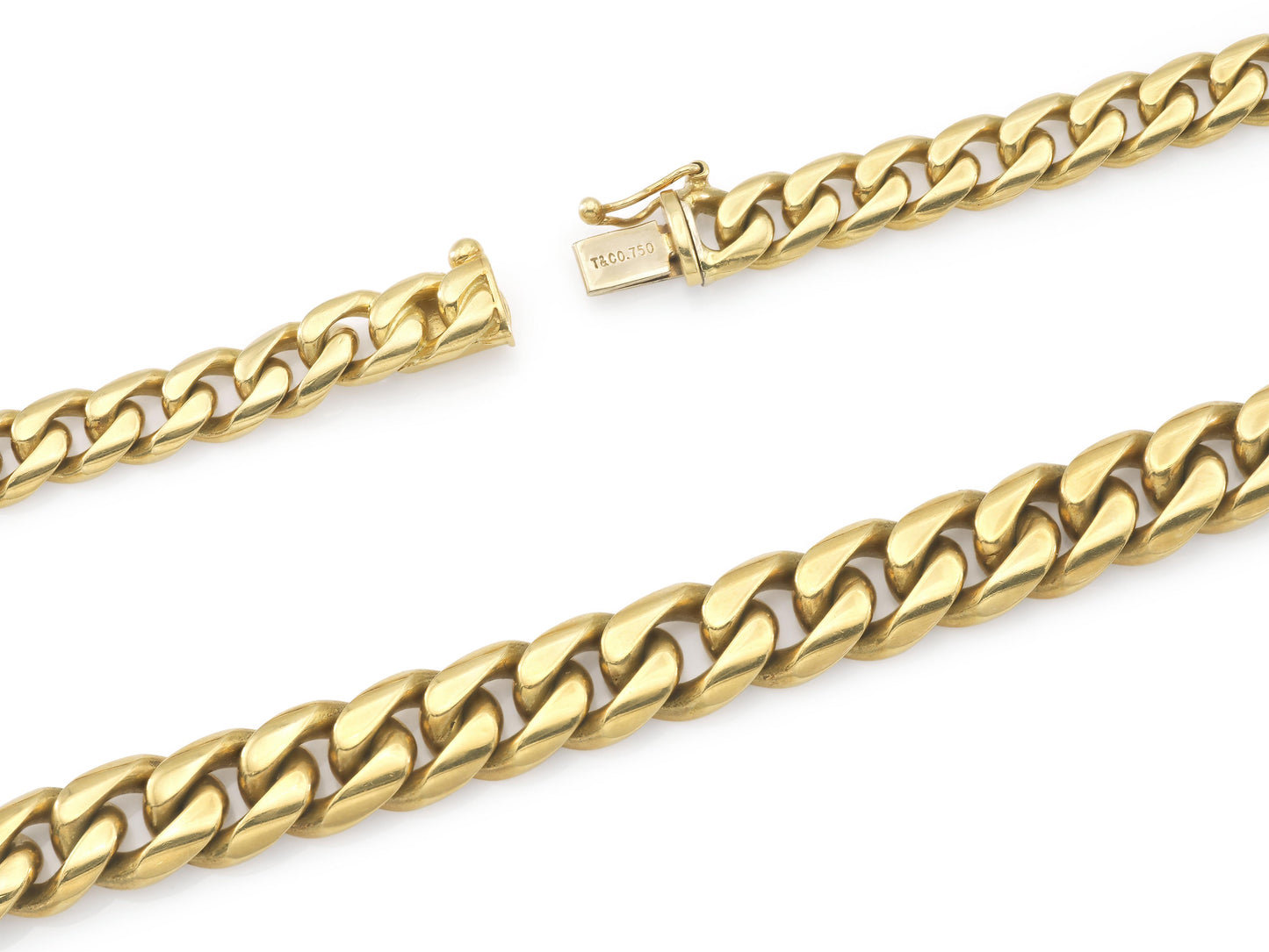 Vintage Tiffany & Co. Graduating Cuban Link Necklace