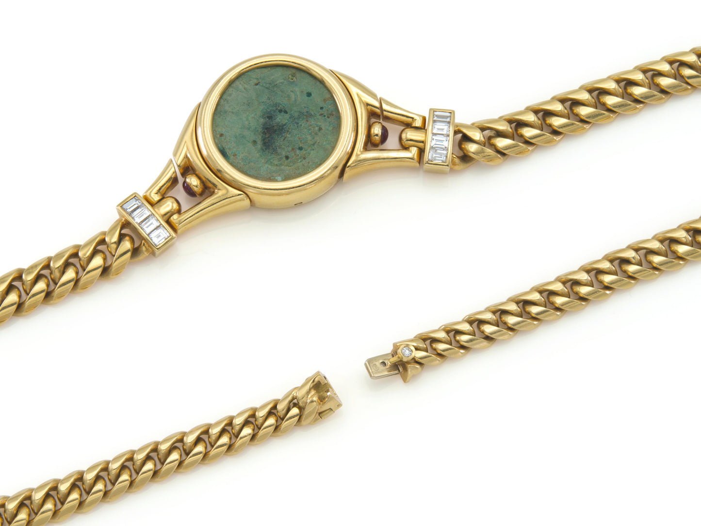 Vintage 1960s Bvlgari Moneta Roman Coin Necklace