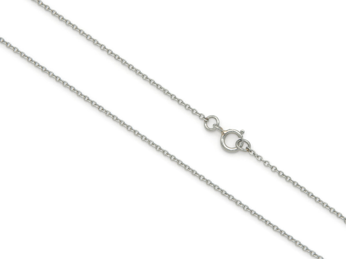 Antique Art Deco 1930s Diamond and Sapphire Pendant Necklace