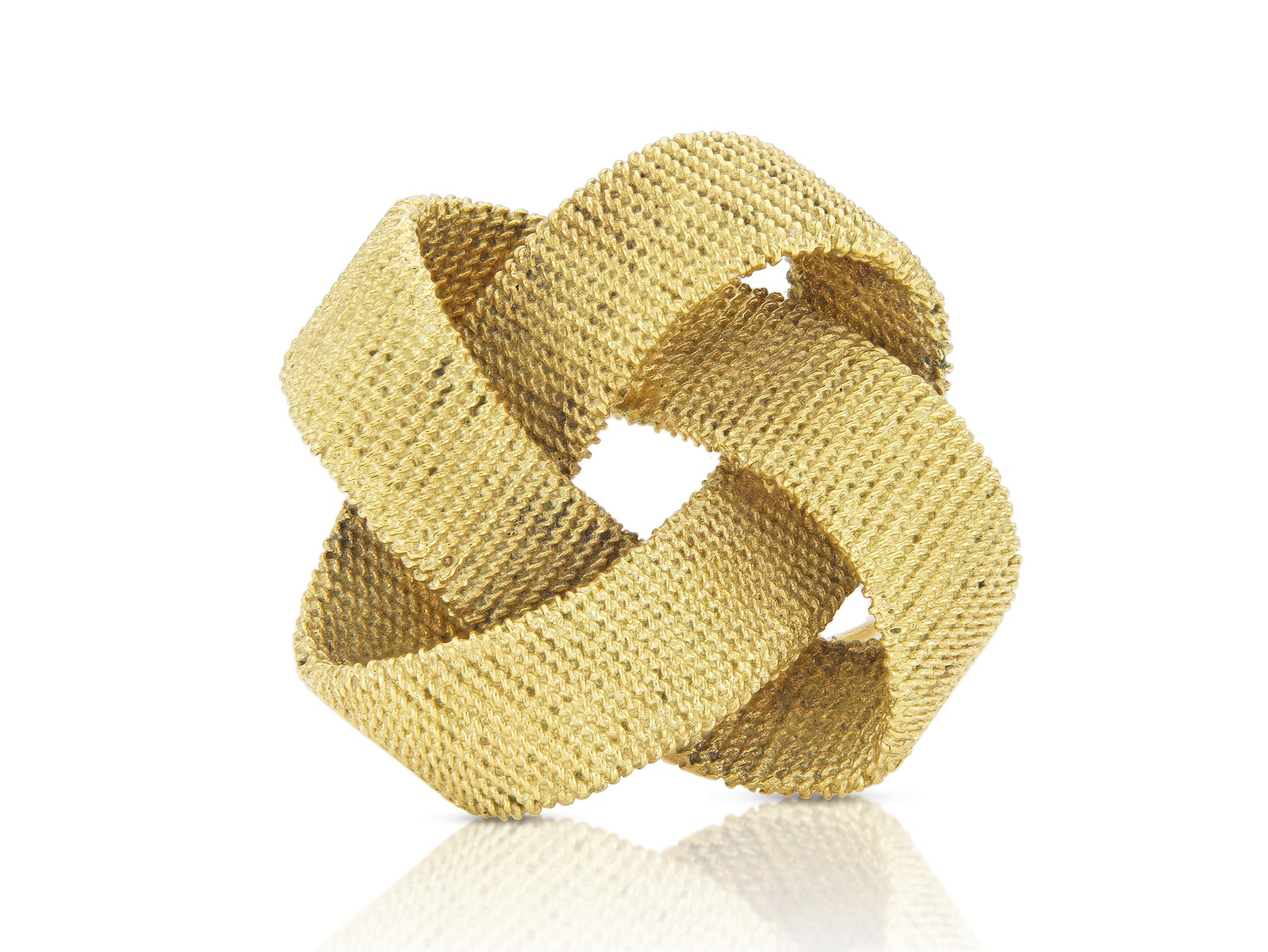 Vintage 1970s Gold Knot Brooch