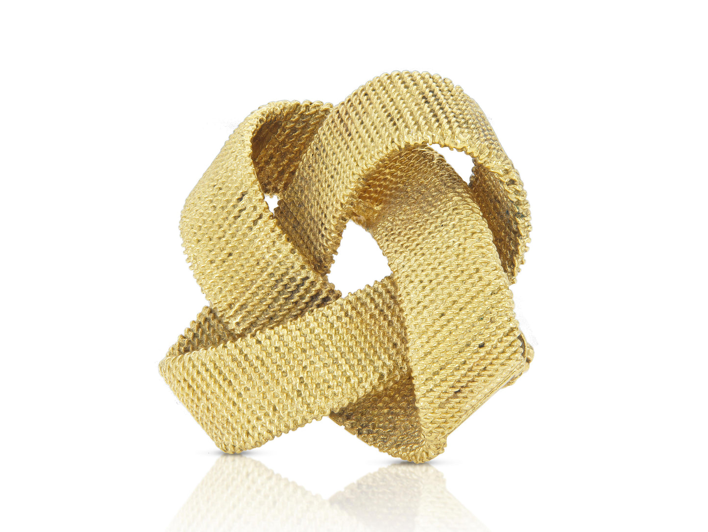 Vintage 1970s Gold Knot Brooch