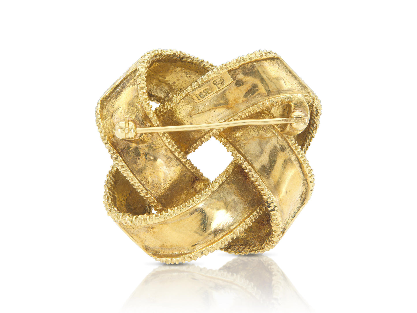 Vintage 1970s Gold Knot Brooch