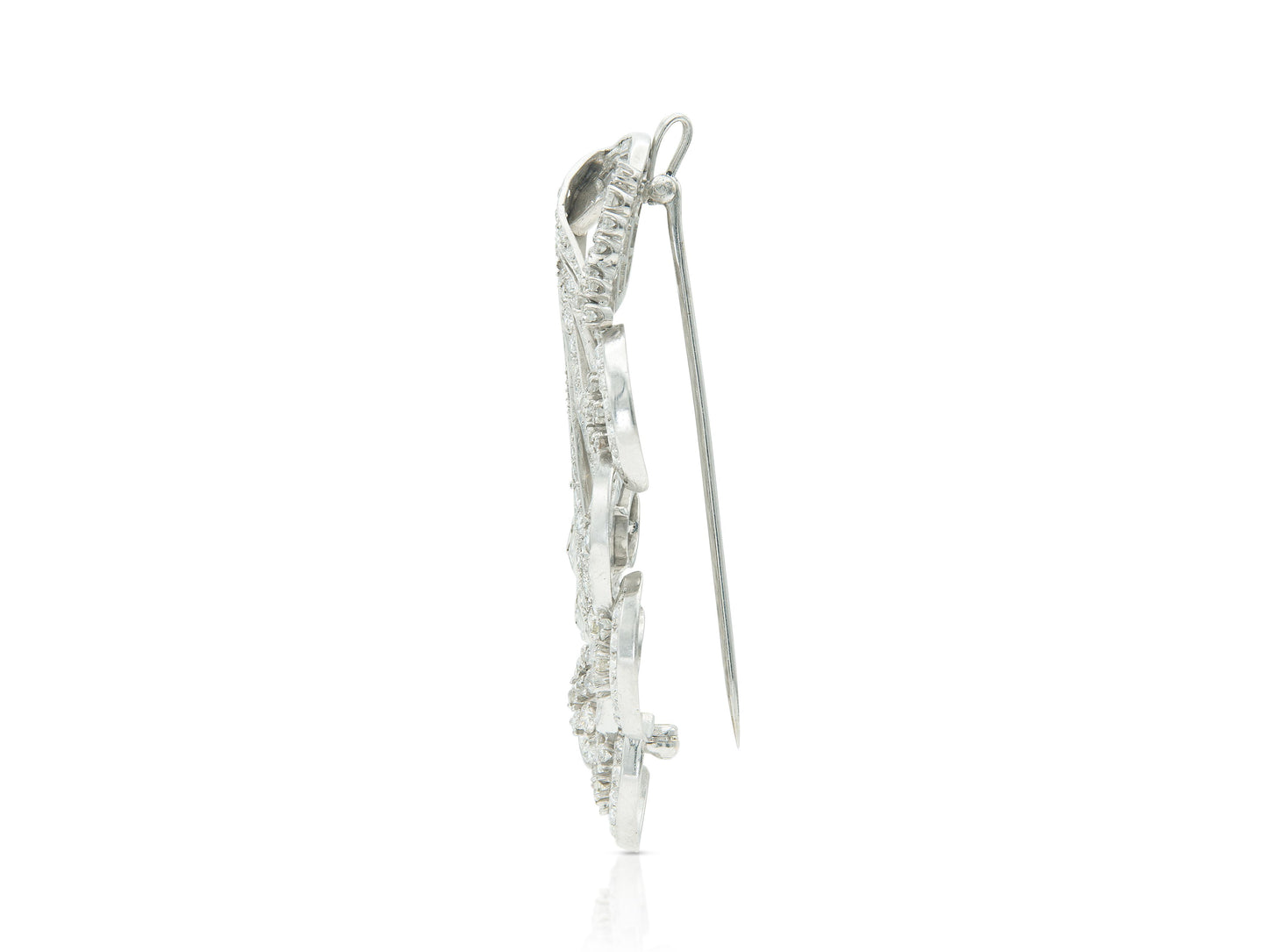 Vintage 1940s 8.50 Carat Diamond Brooch Pendant