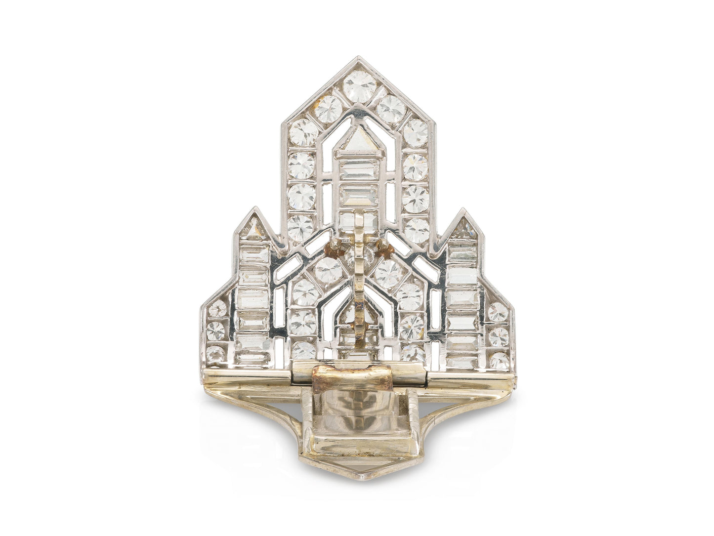 Art Deco 1930s 7.00 Carat Diamond Clip