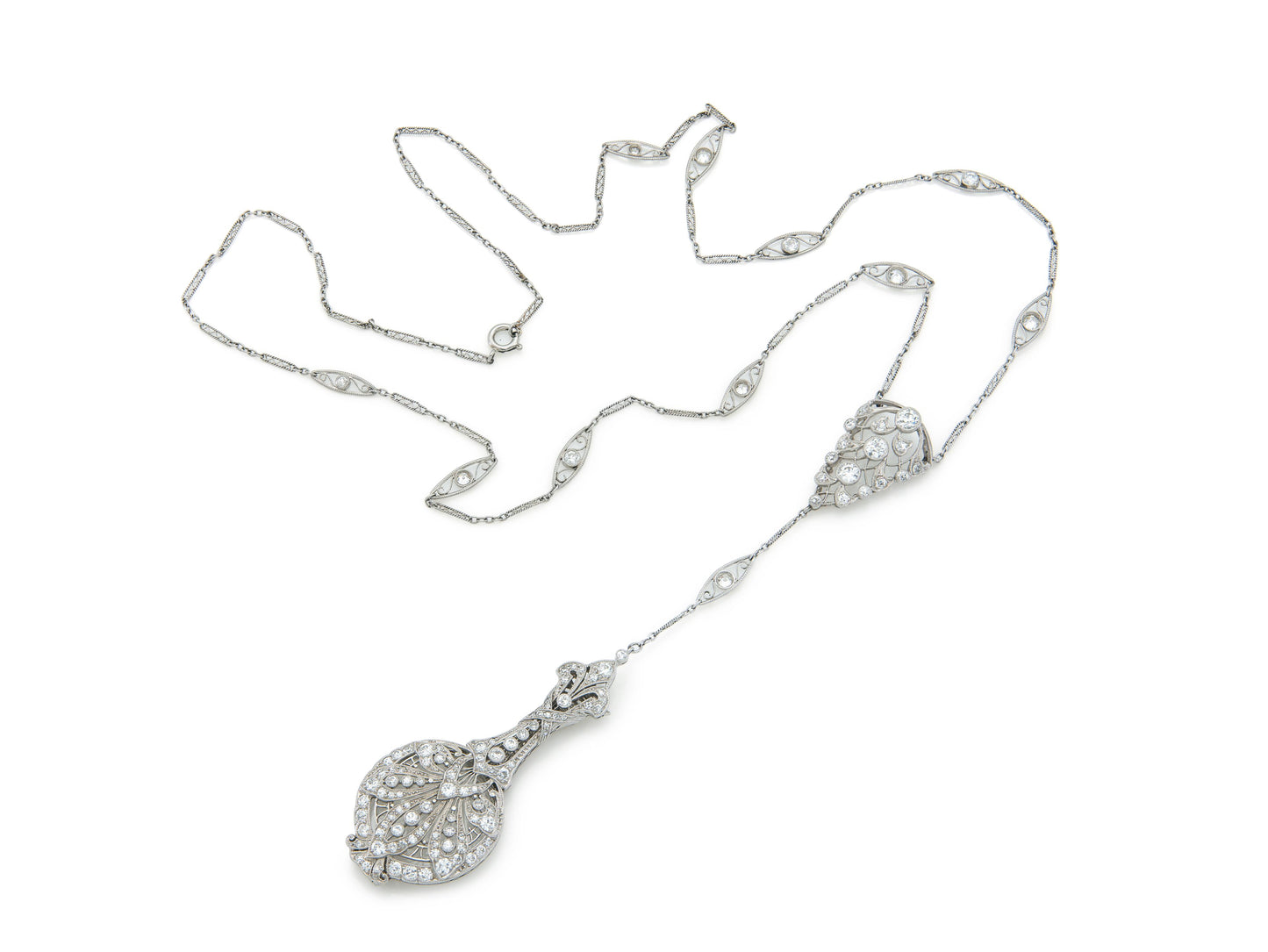Antique Edwardian 1910s Diamond Lorgnette