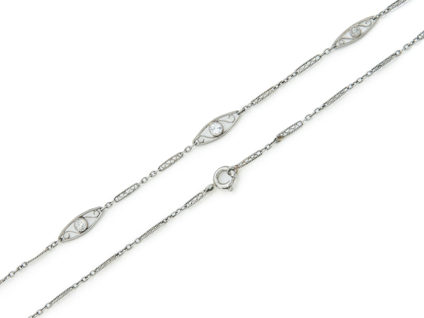 Antique Edwardian 1910s Diamond Lorgnette