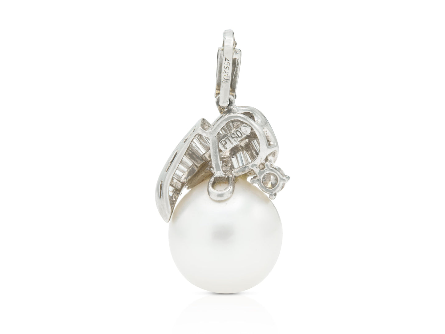 Vintage 1980s Cartier Pearl and Diamond Pendant