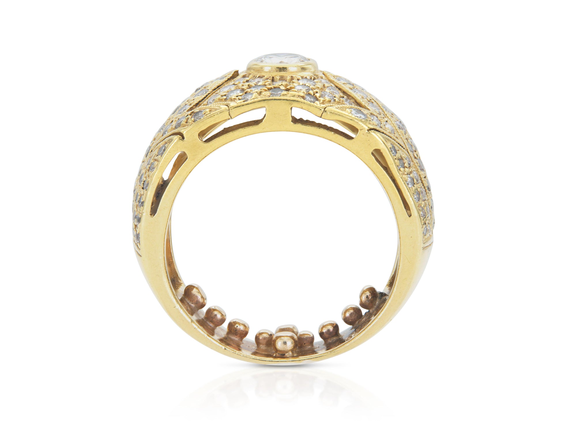Vintage 1980s 1.21 Carat Diamonds Band Ring