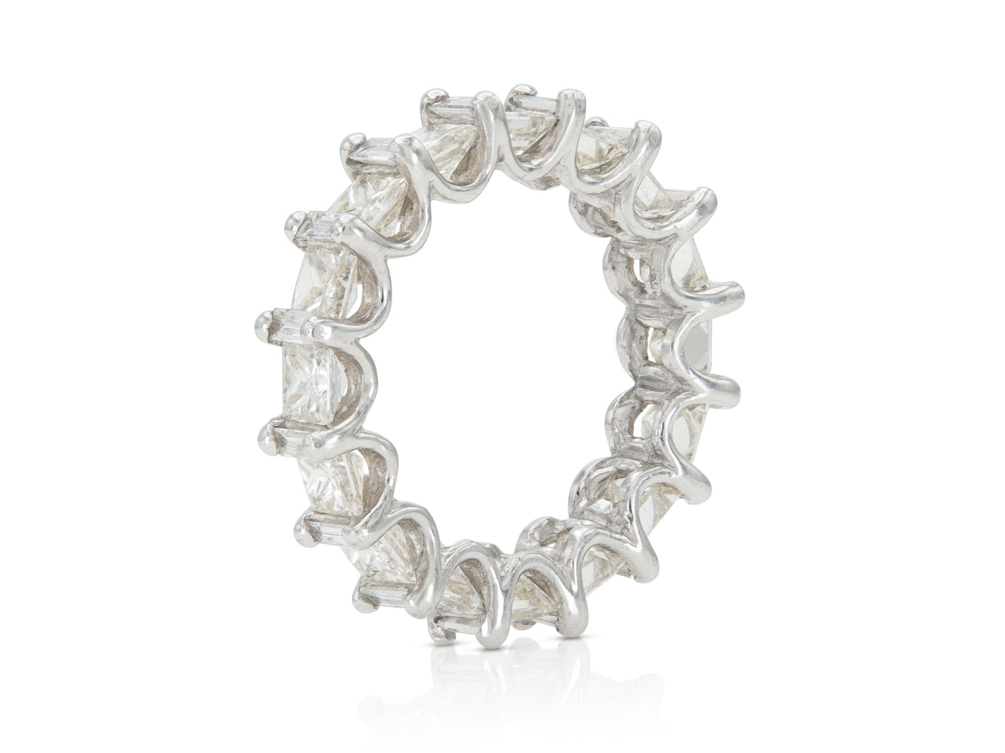 5.10 Carat Princess Cut Diamond Eternity Band