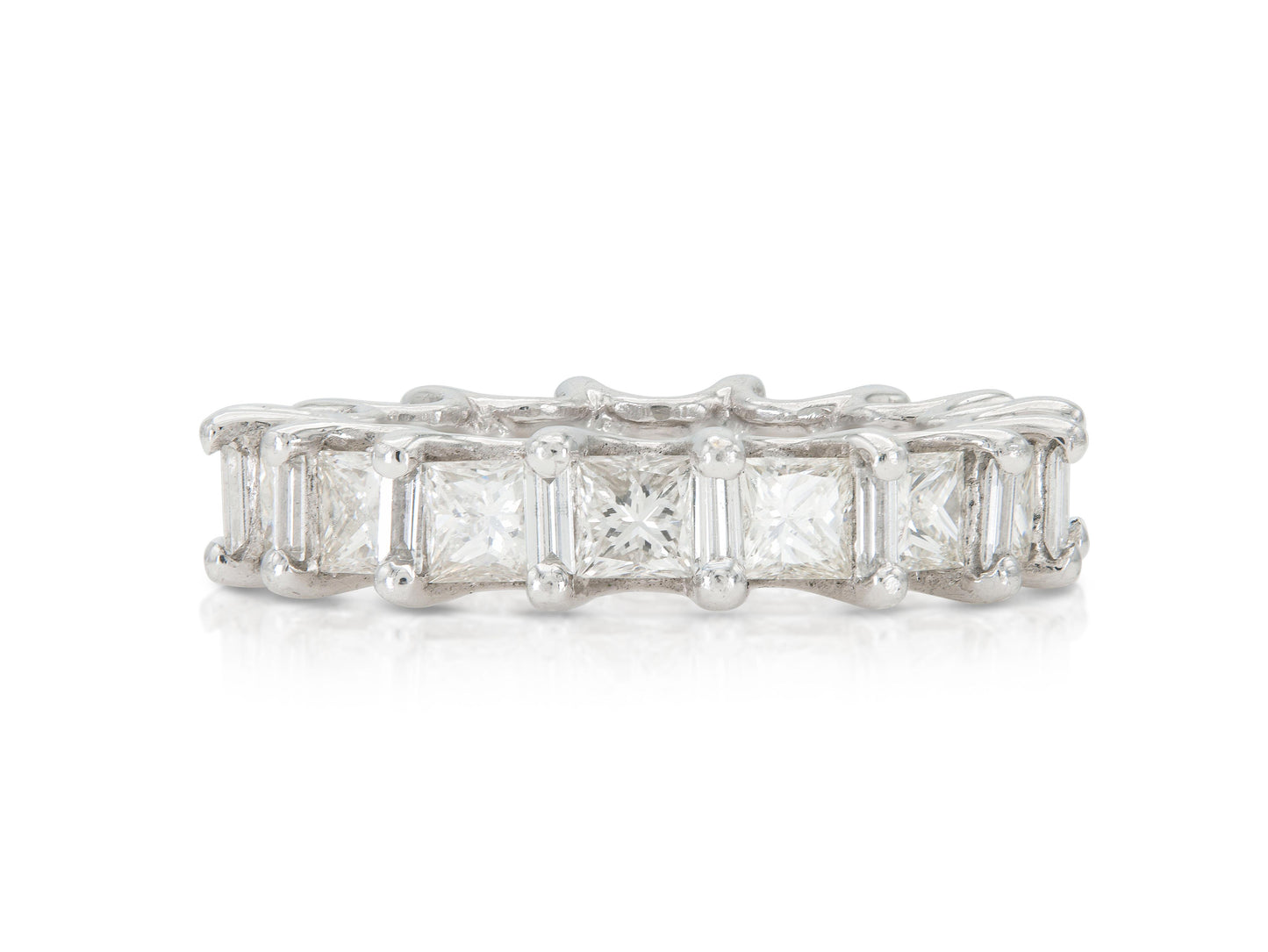 5.10 Carat Princess Cut Diamond Eternity Band