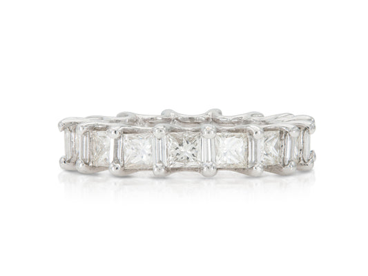 5.10 Carat Princess Cut Diamond Eternity Band
