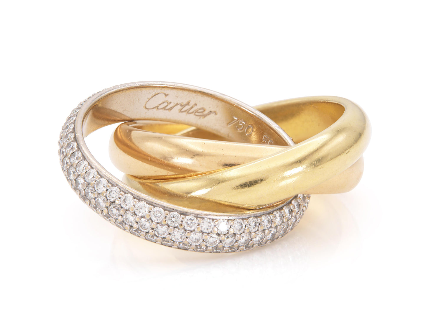 Cartier Trinity Ring with Diamond Band