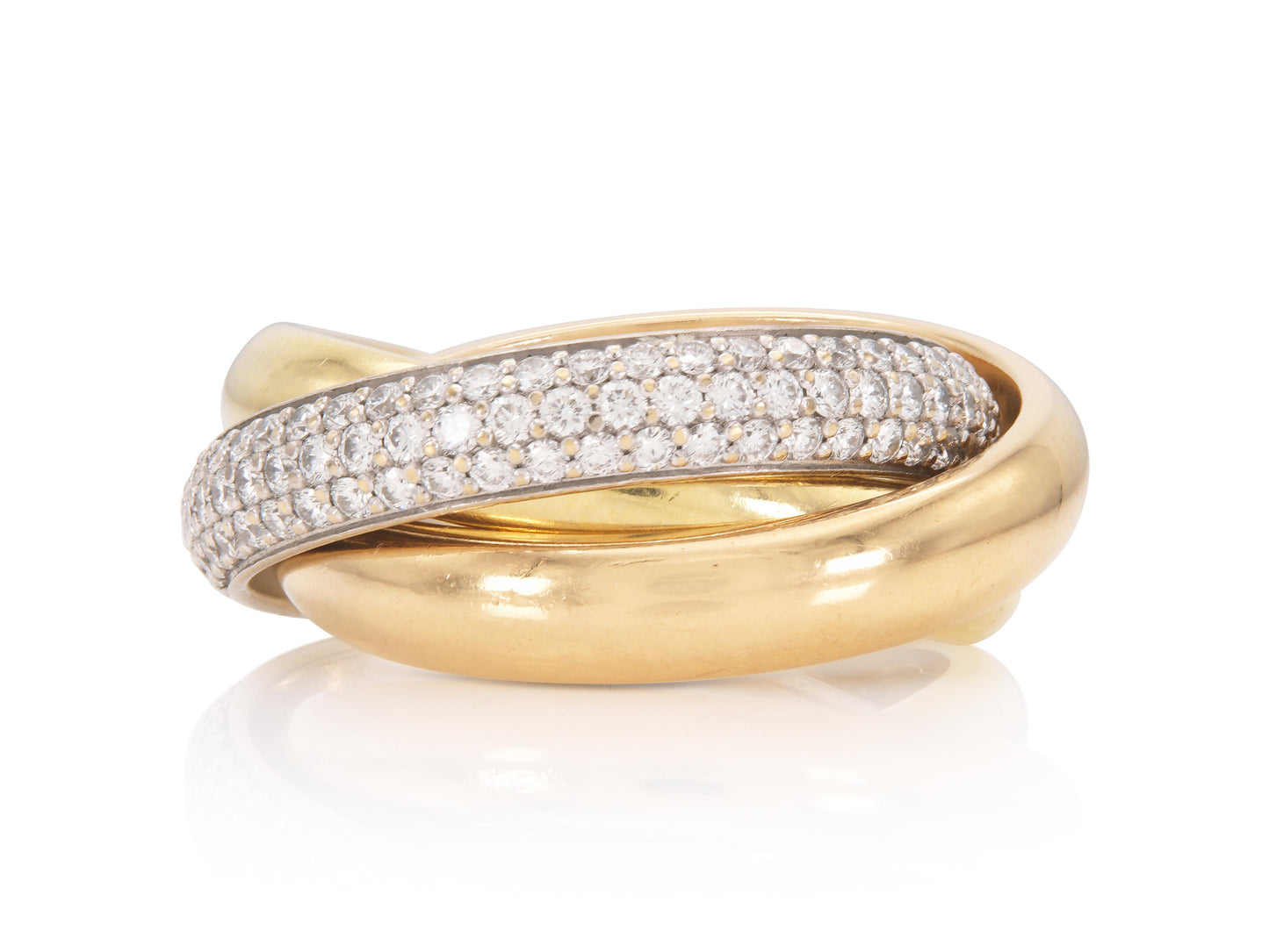 Cartier Trinity Ring with Diamond Band