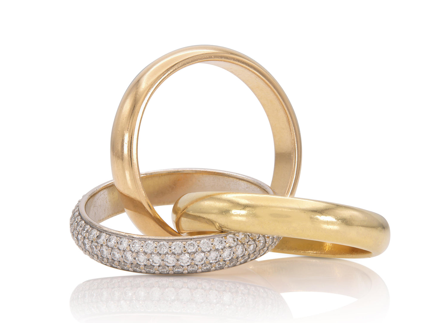 Cartier Trinity Ring with Diamond Band