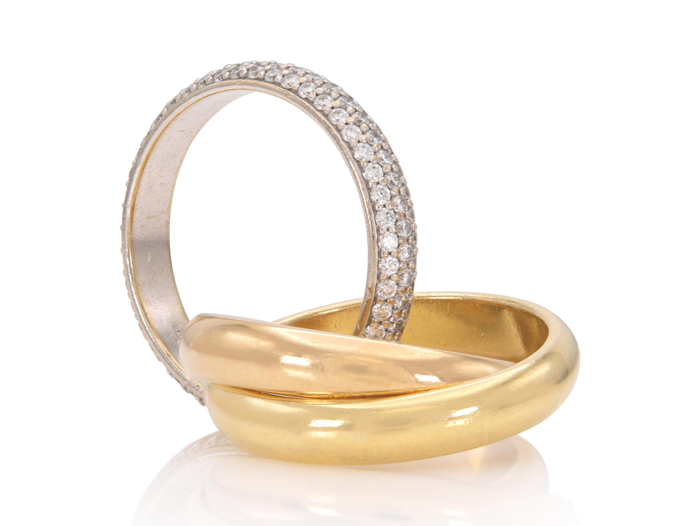 Cartier Trinity Ring with Diamond Band