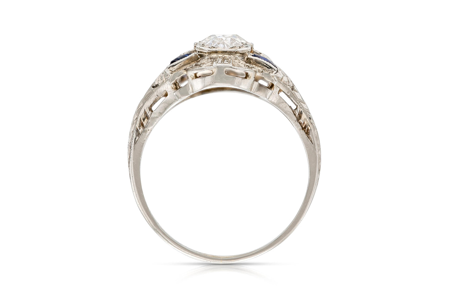 Art Deco 1930s 1.75 Carat Diamond Dinner Ring