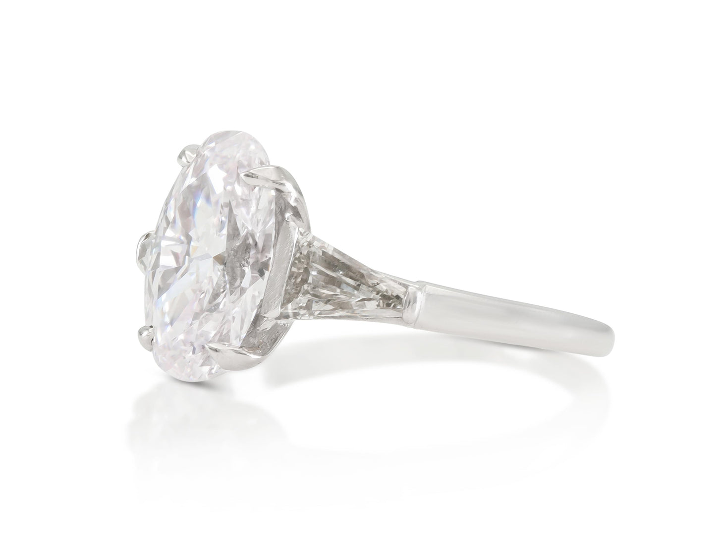 1.83 Carat Oval Cut Diamond Engagement Ring